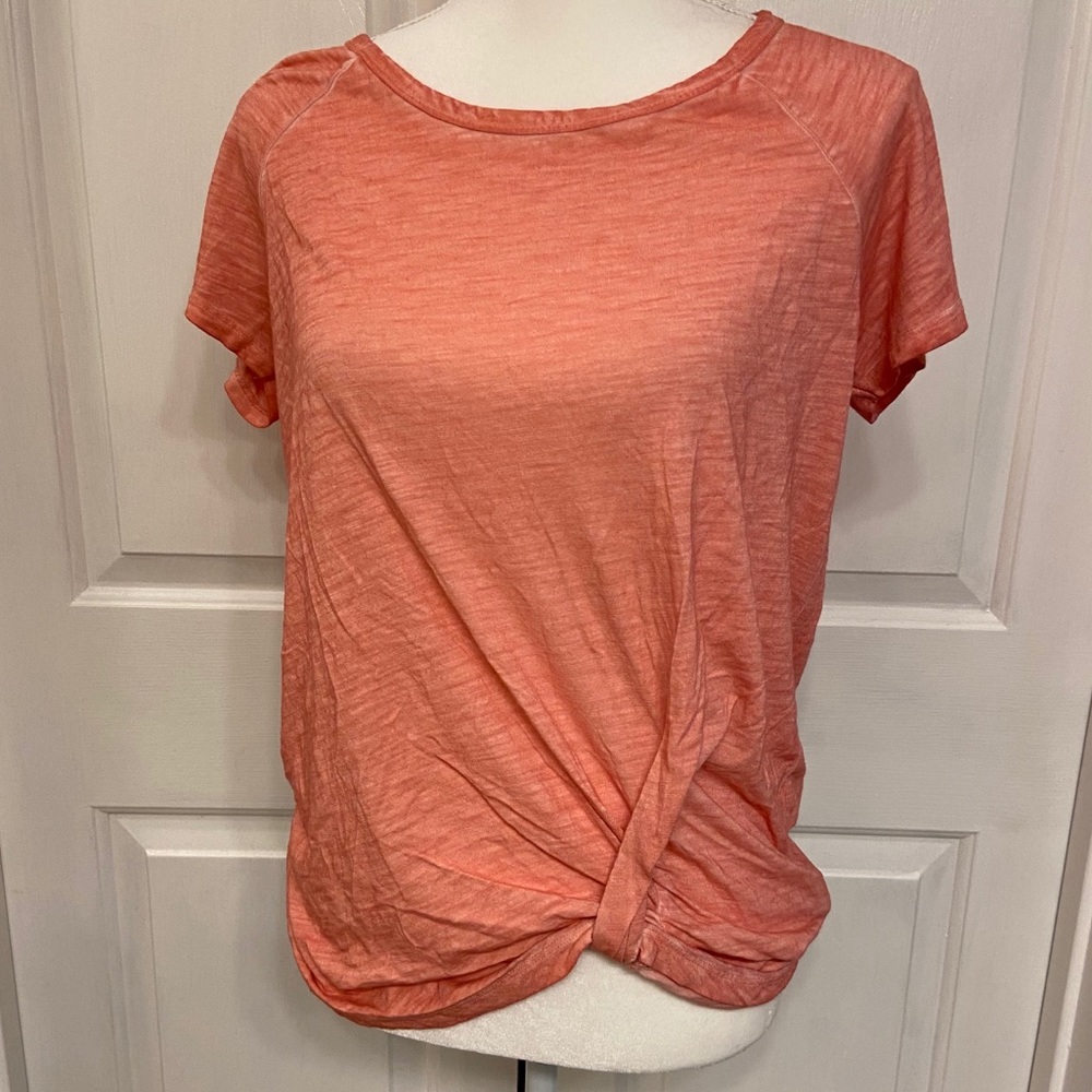 Sanctuary Coral Twist Front Cap Sleeve S.   20